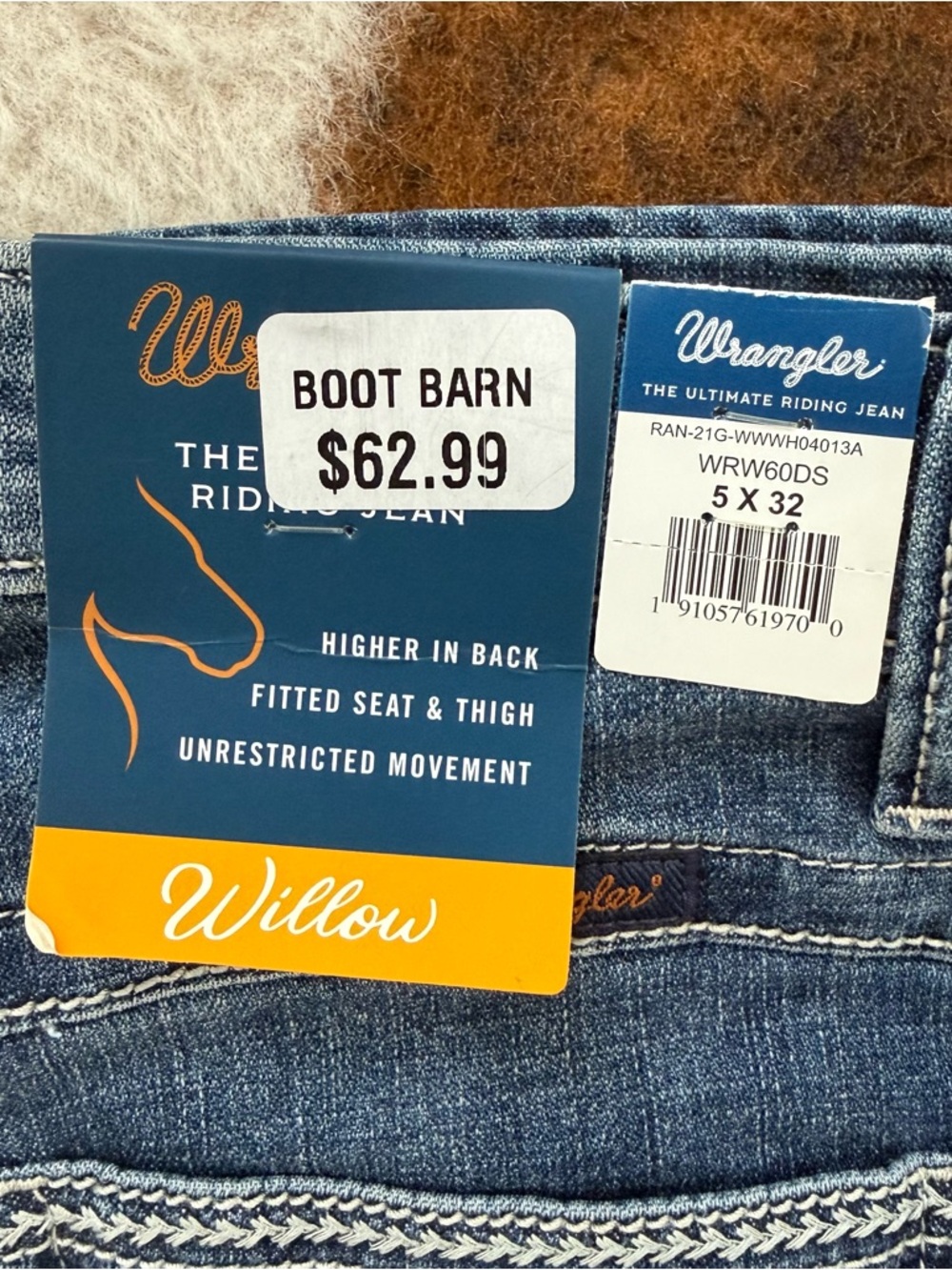 Wrangler Willow Boot Cut Jeans in Medium Blue Wash - Picture 4 of 7